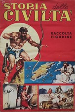 ALBUM FIGURINE " STORIA DELLE CIVILTA' " - 14 FIGURINE SU 240, BAGGIOLI 1963