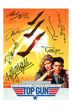 Top Gun Signed A4 Autograph