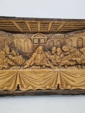 ULTIMA CENA QUADRO ANTICO CRISTO SANTO STATUA SCULTURA MADONNA IMMACOLATA...