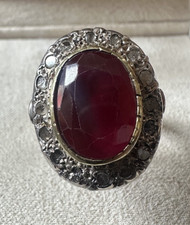 ANELLO STILE ANTICO IN ARGENTO