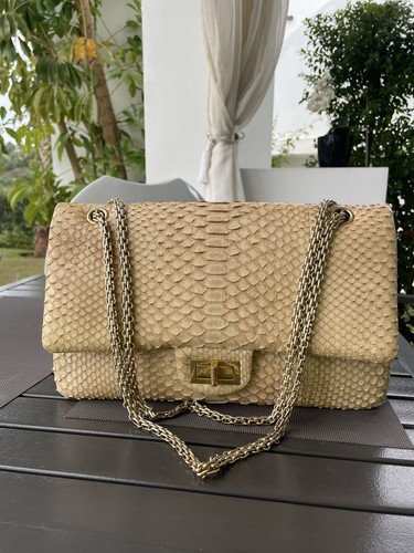 Borsa chanel phython mat - 2.55,