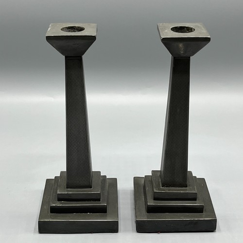 Coppia antichi candelabri - , in
