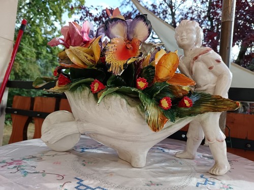 Composizione floreale ceramica - composizione,