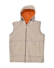 Gilet donna in pile con cappuccio MURPHY & NYE UK 16 grande grigio poliestere AH20
