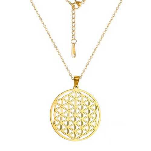 Collana fiore della vita oro - collana,