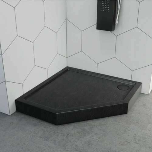 Piatto doccia nero pentagono - doccia,
