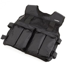 GILET ZAVORRATO 10 KG REGOLABILE GIUBBOTTO PESI NERO JACKET BLACK GIACCA