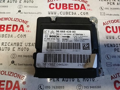 Centralina comando airbag