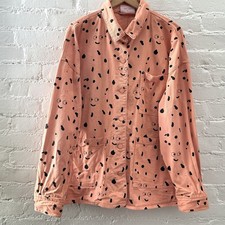 Cappotto da donna Lazy Oaf X Studio Arhoj smaltato sopra stampa lavoro giacca relax grande