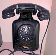 INTROVABILE TELEFONO SIP A DISCO FISSO DA MURO NERO FUNZIONANTE