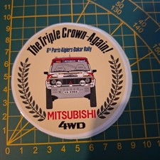 adesivo vintage STICKER kleber mitsubishi 4wd