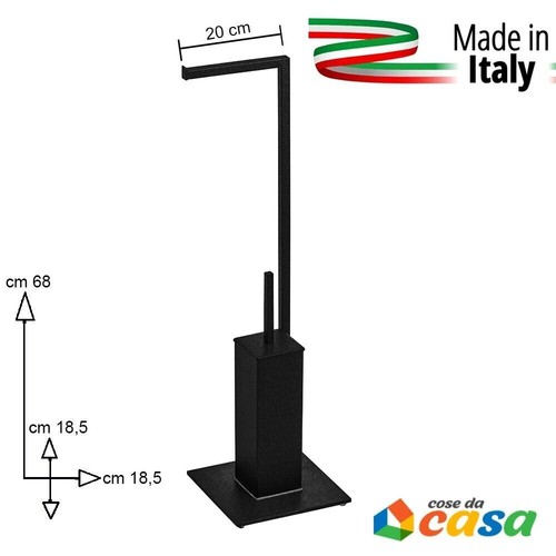 Piantana terra nero opaco - nero,