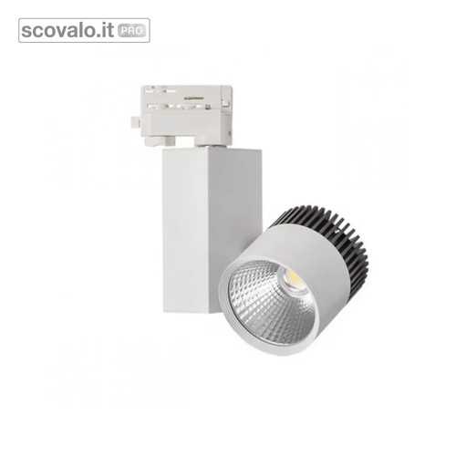 Faretto led binario 20w - binario, cob