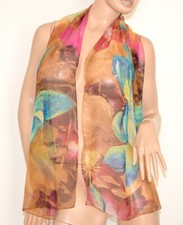 Foulard donna marrone bronzo