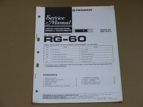 Manuale servizio originale - servizio,