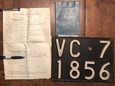 Libretto di Circolazione Targa FIAT 1300 anno 1962