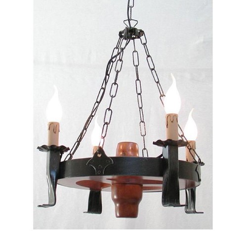 Lampadario luce wood muro - 1, a