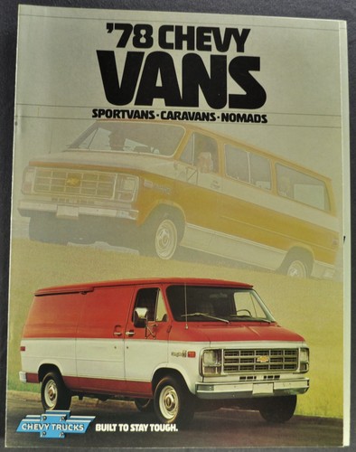 Chevrolet van 1978 brochure - chevrolet,