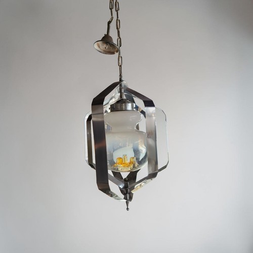 Lampadario vintage con - , vetro
