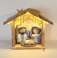Presepe uncinetto, natività