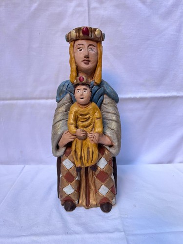 Statua terracotta madonna con - madonna,