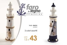 FARO DI LEGNO 43cm CON CORDA