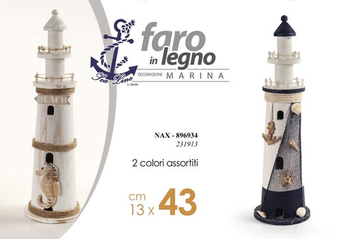 Faro legno 43cm - faro,