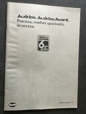 (Auto). Opuscolo Pubblicità concessionaria AUDI 100 AUDI 100 Avant 