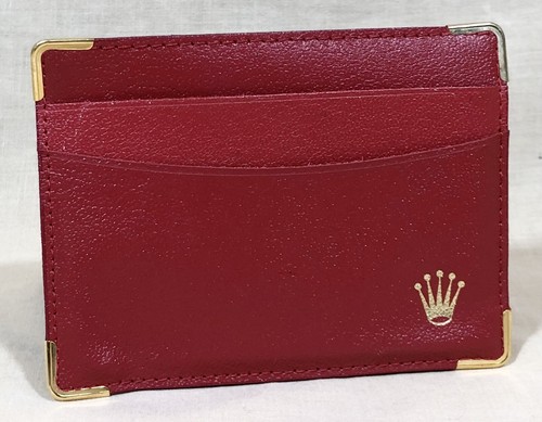 Rolex leather wallet - rolex,