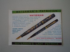 advertising Pubblicità 1931 WATERMAN'S PATRICIAN/LADY PATRICIA