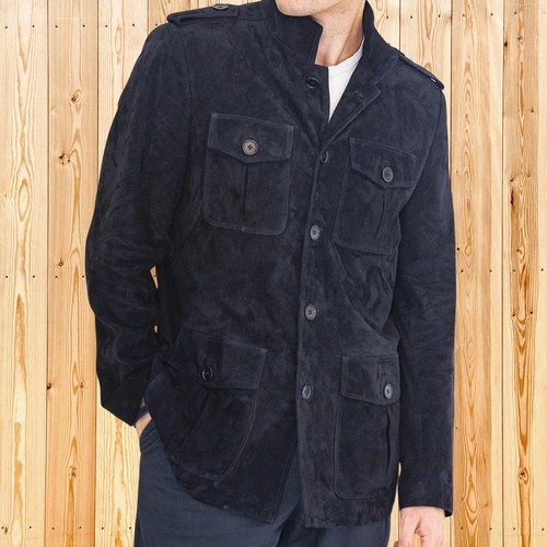 Giacca utility uomo blu - giacca,