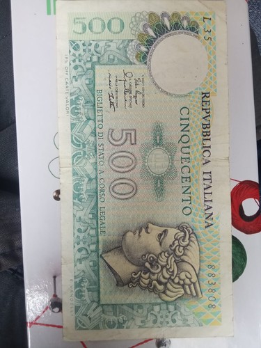 500 lire carta vangelli - 500,