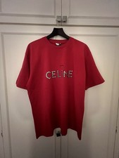 T-shirt Celine rossa con