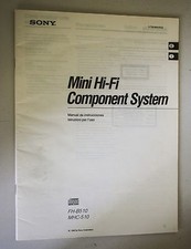 ♥ SONY MINI-HI-FI COMPONENT SYSTEM FH-B510 MHC-510 MANUALE D'USO ISTRUZIONI M54