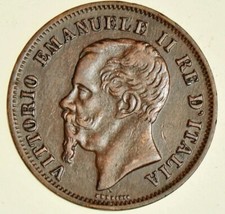 R2 MOLTO RARA 5 CENTESIMI 1861