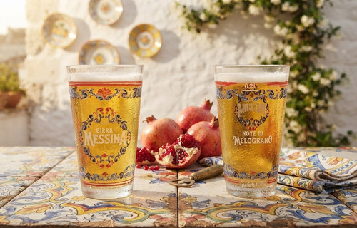 Birra messina bicchiere - birra,