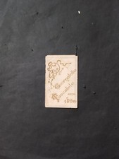 Calendario tascabile anno 1898.  Completo.