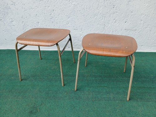 Coppia sgabelli metallo - in,