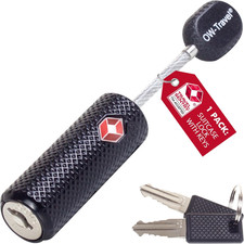 Lucchetto TSA Cavo Con Chiave per Valigie, Bagagli Da Viaggio. Filo Acciaio Picc