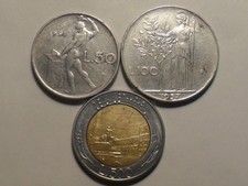 1954 ITALY 50 LIRE 1957 ITALY