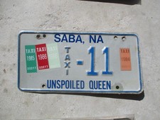 SABA N.A. Targa TAXI NON VIZIATA REGINA 1984/86 #11