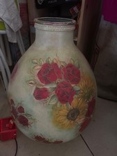 damigiana grande  decopage e