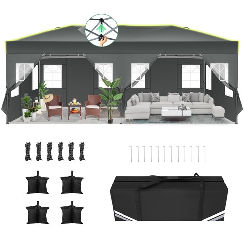 Gazebo pieghevole pop 3x6m - pieghevole,