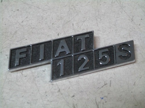 Scritta posteriore fiat 125 - scritta,