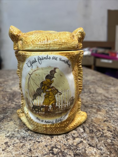 Barattolo sacco tela ceramica