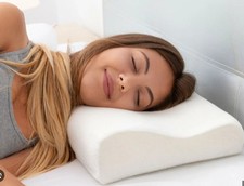 Cuscino Professionale 100% Memory Foam Antiacaro Anatomico Ortopedico Cervicale