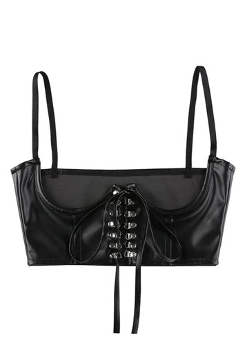 Corsetto pelle bustier - pelle,