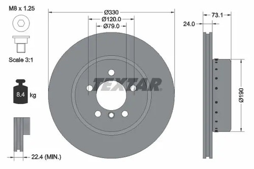 Disco freno ventilazione - 2x,