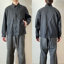 Tanker sovietico URSS vintage militare deck jacket sbiadito nero uniforme guerra fredda M