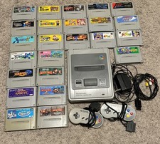 Lotto Super Famicom SFC: console + 24 giochi Rockman & Forte giochi giapponesi SNES